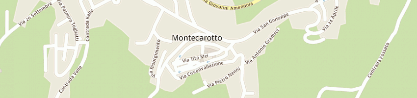 Mappa della impresa comune di montecarotto a MONTECAROTTO