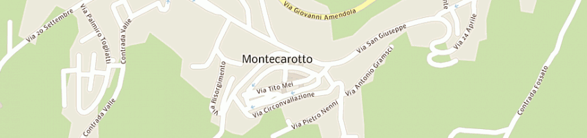 Mappa della impresa assicurazione assicora snc di ragni m e corsetti d a MONTECAROTTO