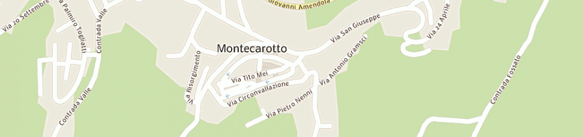 Mappa della impresa bar centrale a MONTECAROTTO