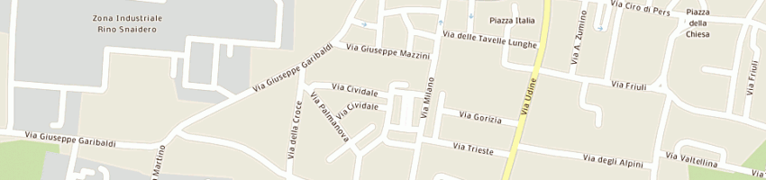Mappa della impresa simi societa' investimenti mobiliari immobiliari srl a UDINE