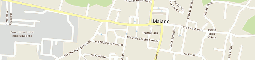 Mappa della impresa peresano pietro a MAJANO