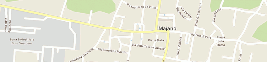Mappa della impresa audio video center di plos adriano alessandro e c(snc) a MAJANO