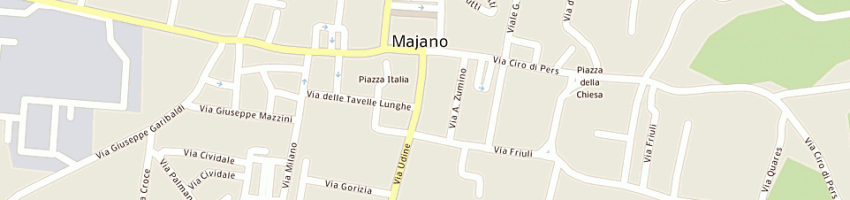 Mappa della impresa unicredit banca spa a MAJANO