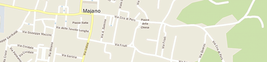 Mappa della impresa parrocchia di majano a MAJANO