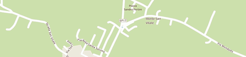 Mappa della impresa santini giuliano a SAN COSTANZO