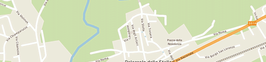 Mappa della impresa mason ruggero a PALAZZOLO DELLO STELLA