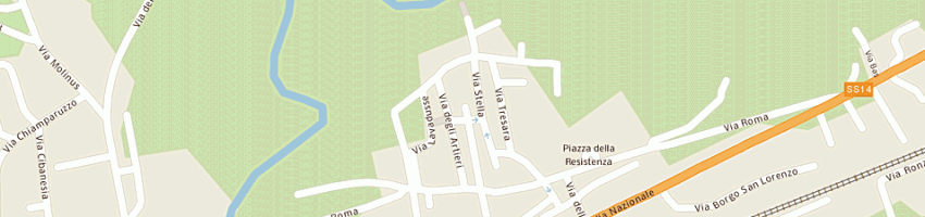 Mappa della impresa panificio pizzali di franco pizzali e c snc a PALAZZOLO DELLO STELLA