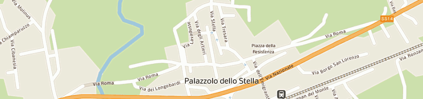 Mappa della impresa benedetti andriano e figli snc a PALAZZOLO DELLO STELLA