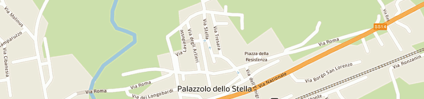 Mappa della impresa rtcb snc di comisso claudio e c a PALAZZOLO DELLO STELLA