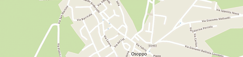 Mappa della impresa albergo pittis (snc) a OSOPPO