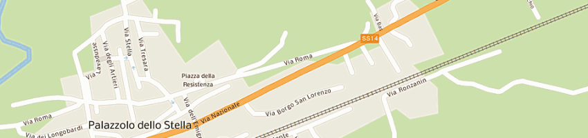 Mappa della impresa garage stella di cudin francesco a PALAZZOLO DELLO STELLA