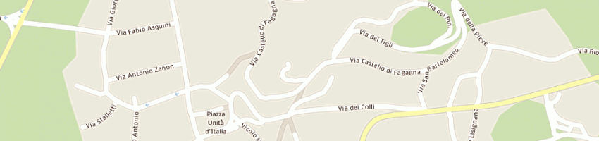 Mappa della impresa osteria al castello a FAGAGNA