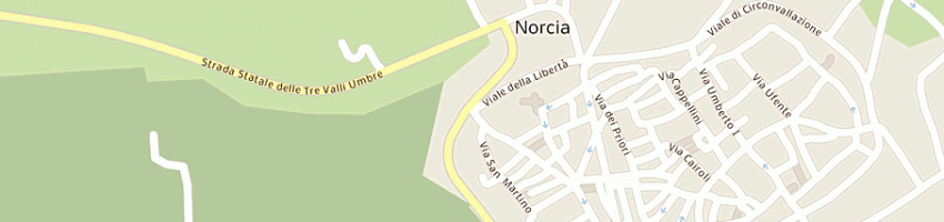 Mappa della impresa regione dell'umbria settore iv a NORCIA