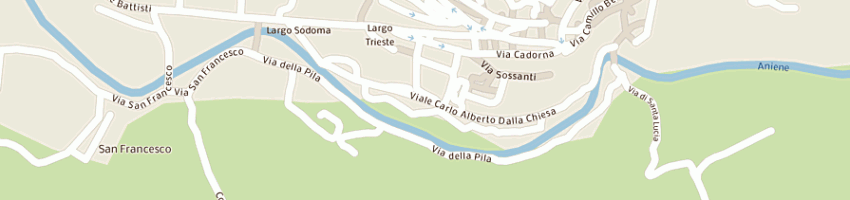 Mappa della impresa scuola media a SUBIACO