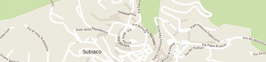 Mappa della impresa hotel livata a SUBIACO