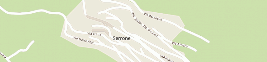 Mappa della impresa serafini vincenzo a SERRONE