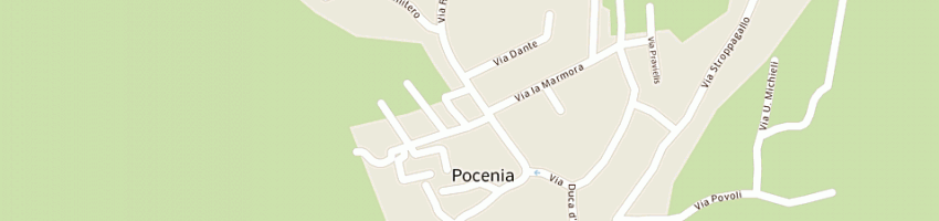 Mappa della impresa municipio a POCENIA
