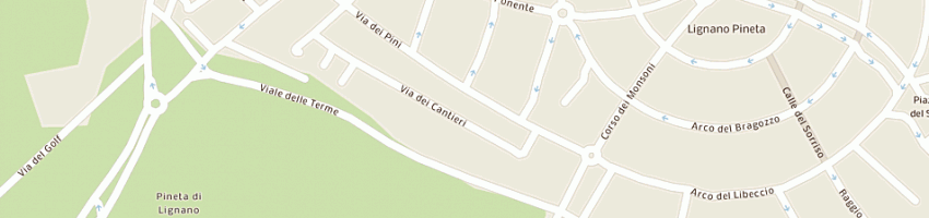 Mappa della impresa hotel rosa dei venti a LIGNANO SABBIADORO