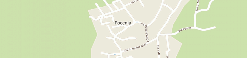 Mappa della impresa panificio scaini di scaini guido e c sas a POCENIA