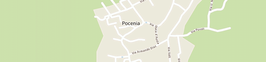 Mappa della impresa furlan (sas) a POCENIA