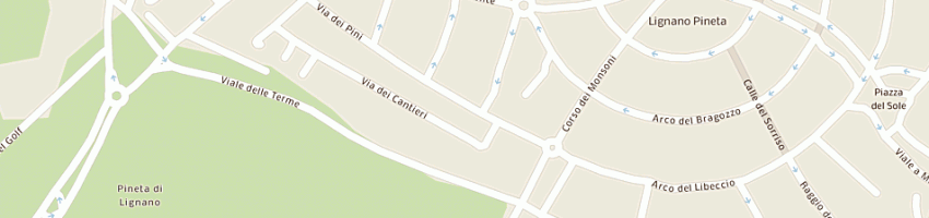 Mappa della impresa hotel friui di rengio e dav (sas) a LIGNANO SABBIADORO
