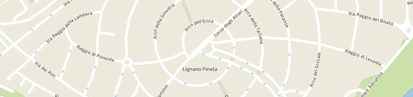 Mappa della impresa bar netcafe' a LIGNANO SABBIADORO