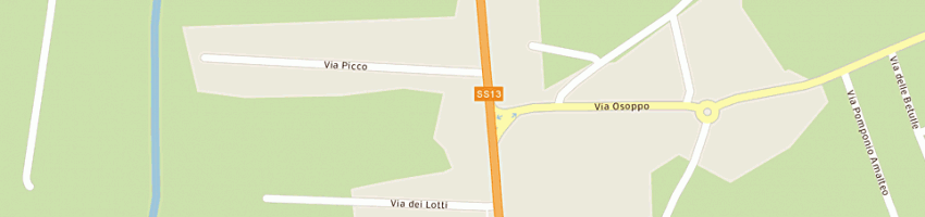 Mappa della impresa zossi mario a GEMONA DEL FRIULI