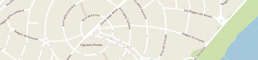 Mappa della impresa residenza tartana a LIGNANO SABBIADORO