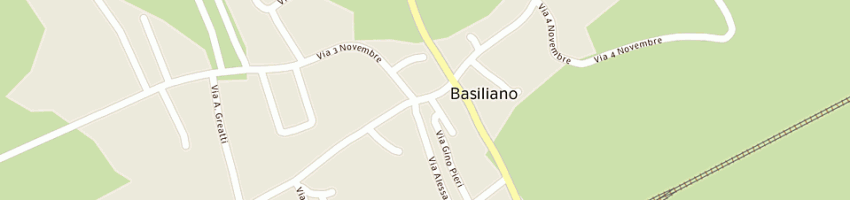 Mappa della impresa osteria con cucina di damo snc a BASILIANO