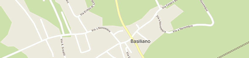 Mappa della impresa scuola media comunale mistruzzi a BASILIANO