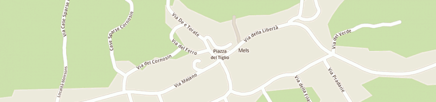 Mappa della impresa poste italiane a COLLOREDO DI MONTE ALBANO