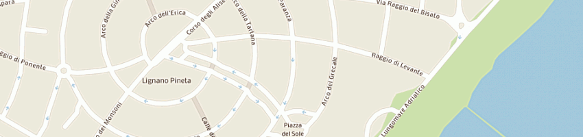 Mappa della impresa hotel meuble nazionale a LIGNANO SABBIADORO
