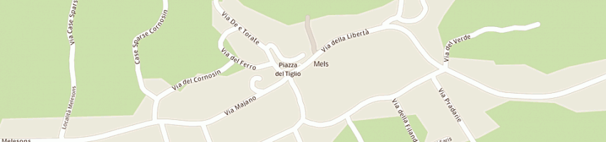 Mappa della impresa ristorante la' di petros a COLLOREDO DI MONTE ALBANO