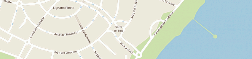 Mappa della impresa salone rossi mario a LIGNANO SABBIADORO