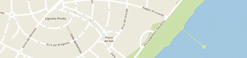 Mappa della impresa pizzeria nerone a LIGNANO SABBIADORO