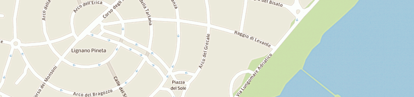 Mappa della impresa hotel erica (snc) a LIGNANO SABBIADORO