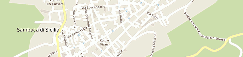 Mappa della impresa municipio a SAMBUCA DI SICILIA