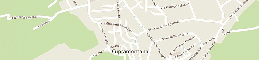 Mappa della impresa omea a CUPRAMONTANA