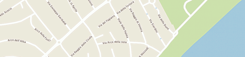Mappa della impresa albergo park hotel a LIGNANO SABBIADORO
