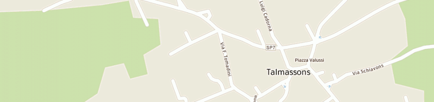 Mappa della impresa municipio a TALMASSONS