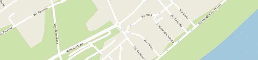 Mappa della impresa panificio gobatto snc di renato gobatto e c a LIGNANO SABBIADORO
