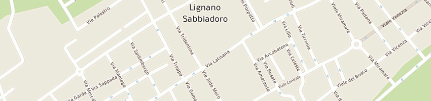 Mappa della impresa salone cinzia di retti cinzia a LIGNANO SABBIADORO