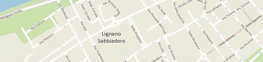 Mappa della impresa confartigianato udine servizi srl a LIGNANO SABBIADORO
