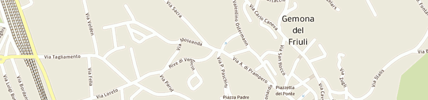 Mappa della impresa trattoria treu a GEMONA DEL FRIULI