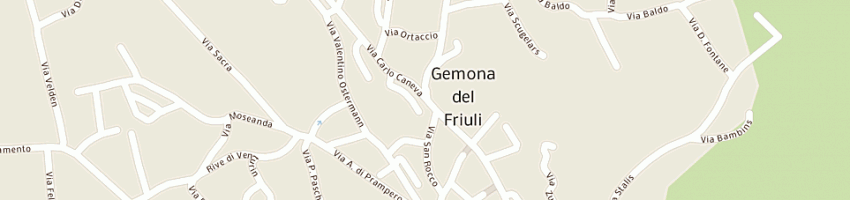 Mappa della impresa freetime sdf di fasiolo e morandini a GEMONA DEL FRIULI
