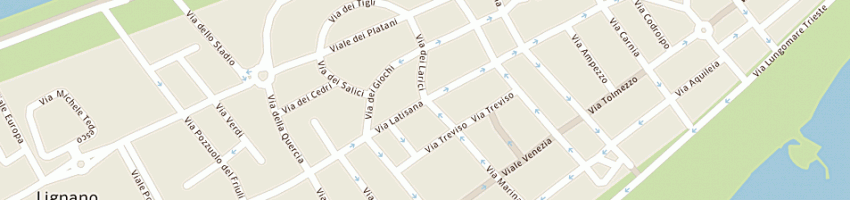 Mappa della impresa clementi group hotels srl a LIGNANO SABBIADORO