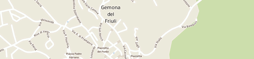 Mappa della impresa ente regionale per il diritto allo studio universitario di udine a GEMONA DEL FRIULI