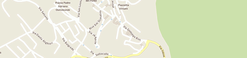 Mappa della impresa la patrie dal friul a GEMONA DEL FRIULI