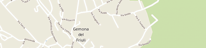 Mappa della impresa forgiarini angelo a GEMONA DEL FRIULI