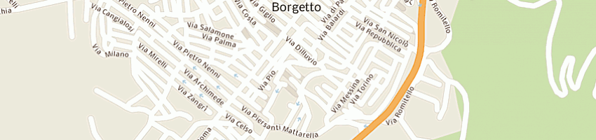 Mappa della impresa poste italiane spa a BORGETTO